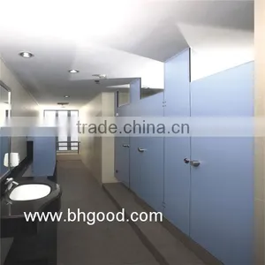 Best Price Decorative Plain Color Hpl Toilet Partition thumbnail-1