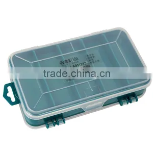 13grids Transparent Cover Home Use Hardware Tool Box Work Bin Transparent Bin thumbnail-1