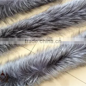 2016 NEW FLUFFY SILIVER FOX FUR STRIPS FOR COLLAR/HOOD GARMENT thumbnail-4