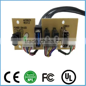 PCB Board USB2.0 USB3.0 LED SWITCH POWER Switch HD AUDIO I/O Front Panel Cable For Computer thumbnail-1