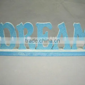 MDF Glitter Letters Dream Words With Base thumbnail-1
