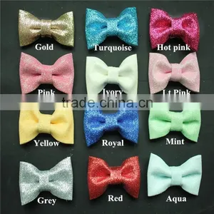 2015 Hot-selling Handmade 2.5" Glitter Hair Bow,Hair Bow Accessory thumbnail-2