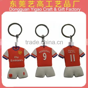 Factory Customized Embossed Soft Pvc t Shirt Keychain thumbnail-4
