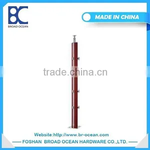 Balcony Stainless Steel Indoor Wood Railing Designs thumbnail-1