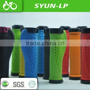 Colorful Sanyun Bicycle Handle Bar Grips for Ergonomic Design TPR +PP Bicycle Parts of Rubber Bike Grips thumbnail-1
