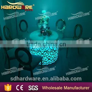 Metal Wedding Round Table Led Wedding Dining Table thumbnail-1