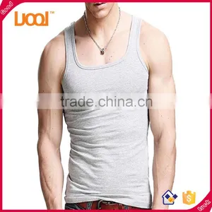 Wholesale Summer Fashion Design Muscle Tank Top/ Sleeveless Gym Tank Top/ Men's Sport Vest 2016 Quality Choice thumbnail-1