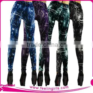 New Arrival OEM Sports Galsxy Printed Tights Leggings For Women thumbnail-3