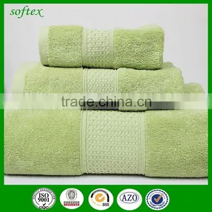 China Hot Sale Bulk Cotton Solid Color 3 Pcs Set Hotel Bath Towels Wholesale thumbnail-5