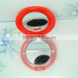 2013 Hot Sales High Quality Shaped Cosmetic Mirror With Led Light With Colourful Finish thumbnail-1