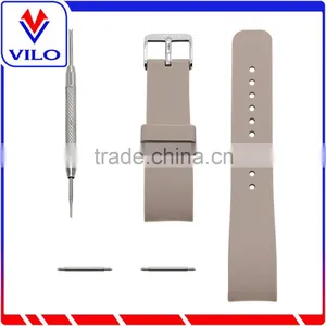 Khaki Smart Watch Bracelet Silicon Watch Band /Silicon Strap Wristband For SAMSUNG GEAR S R750 thumbnail-5