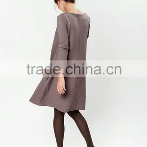 Trendy Dress Dark Brown Dress Special Dress thumbnail-5