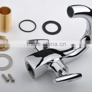 Single Handle Chrome Brass Bathroom Basin Tap Faucets thumbnail-6