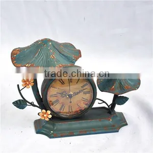 French Industrial Iron Stand Antique Clocks thumbnail-1
