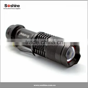 Soshine 300lm Mini Led Flashlight Torch Adjustable Focus Zoom Light Lamp thumbnail-3