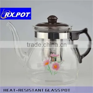 Clear Glass Teapot Pyrex Glass Coffee Brewer 700F/1000F thumbnail-1