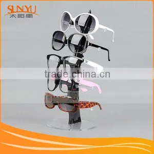 Professional Manufacture Fashion Wooden Floor Standing Fashion Clear Acrylic Sunglasses Display Racks Quality Choice thumbnail-1