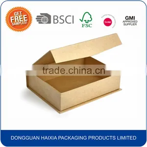 Luxury Custom Printed Recyclable Brown Kraft Paper Gift Box thumbnail-1