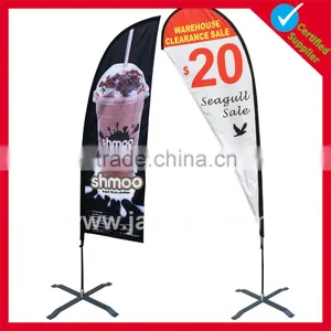 Decorative Full Color Printing Cheapest Beach Flags thumbnail-2