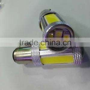COB S25+2835 4pcs LED Car Lights BA15S thumbnail-1