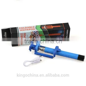 Factory Price Mini Foldable Bluetooth Monopod Selfie Stick for Smart Mobile Phone thumbnail-6