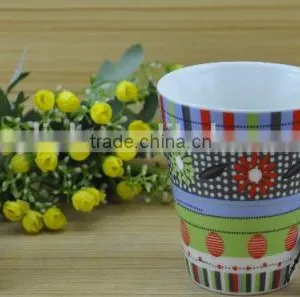 14OZ Butterfly With Flower Design Fully Decal Printed Ceramic Mug, Shiny Surface New Bone China Cup, KL5001-10687 thumbnail-2