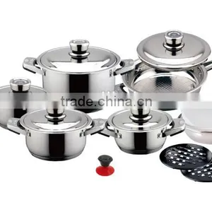 Stainless Steel Cooking Pots With Nine Steps thumbnail-2