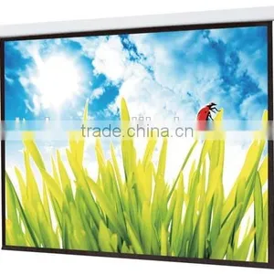 Glass Bead Projection Screen Wall Mounted Motorized Projector Screen/Home Cinema Projection Screen/ thumbnail-1