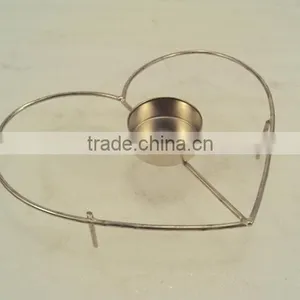 Valentine Decorations , Valentine Candle Holders With Tea Light, Valentine Gift Heart Shape Valentines Day Candle Holder thumbnail-1