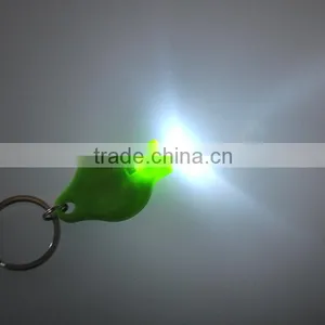 High Quality Plastic 40000mcd White Light LED Promotion Key Chain Factory thumbnail-5