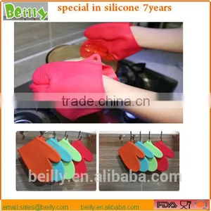 Heat Resistant Silicone Cooking Silicone Kitchen Finger Gloves thumbnail-1