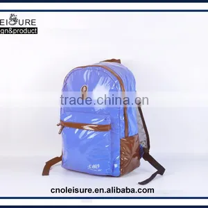 Large Capacity Backpack Washable Leather Backpack Institute of Leisure Wind Backpack thumbnail-3