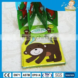 Lovely Children Playing PVC Bath Book, Coloring Book Bath thumbnail-4
