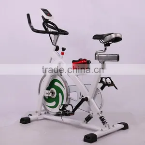 White Ultra Silent Spinning Exercise Bike thumbnail-1