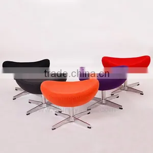 Hotel Project Furniture Egg Chair With Ottoman Stool Colorful Chair thumbnail-1