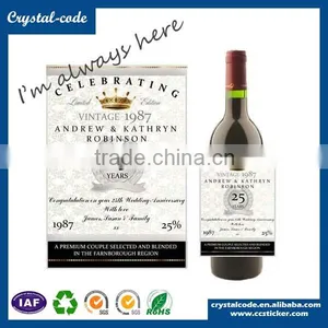 Good Printing New Design Die Cut Wine Label thumbnail-1
