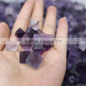 Purple Color Rough Fluorite Quartz Tumble Stone thumbnail-2