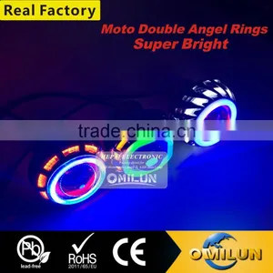 Factory Direct Double Angel Lamp Lens With Motorcycle Headlight/12 Warranty Months Quality Choice thumbnail-2