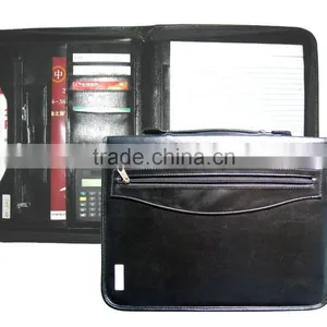 PU MATERIAL ZIPPER PORTFOLIO WITH TWO HANDER thumbnail-1