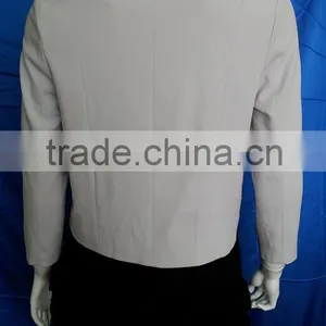 Fashion Long Sleeve Turn-Down Collar Zipper up Ladies Tops and Blouses thumbnail-3