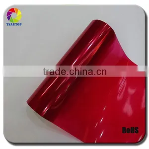 TSAUTOP 2016 Hot Sale Colored Car Wrapping Film Headlight Film Vinyl Red thumbnail-1