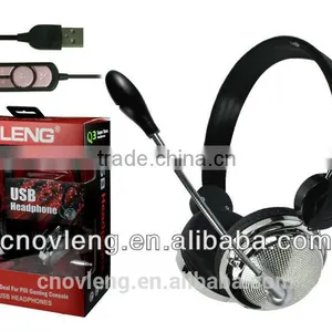 Call Center Usb Headset With Retractable Speaker Made in China thumbnail-1