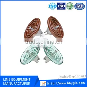 ANSI 52 Porcelain Disc Suspension Insulators /high Voltage Overhead Ceramic Well Installation Insulator thumbnail-1