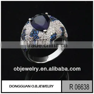 2016 the Fashionable African Jewelry Ring Pure 925 Silver Diamond Ring thumbnail-5