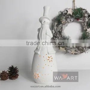 Lively LED Lighted Snowman Ceramic Chrismas Decoration thumbnail-3