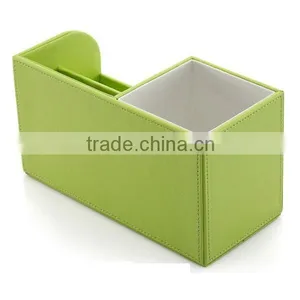 Multi-function Custom Leather Desktop Storage Basket thumbnail-2