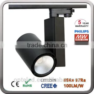 3 Phase 4 Wires Commercial Shop Tracklight 30W 35W COB LED Dimmable Track Light With Cree Cob thumbnail-5