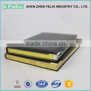 Wholesale China Market Fabric Covered Gold Edge Agenda Notebooks thumbnail-3