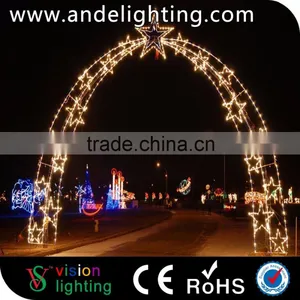 Wholesale New Motif Arch Outdoor Solar Christmas Decoration Light thumbnail-2