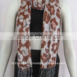 100%viscose Jacquard Shawls&scarf thumbnail-1